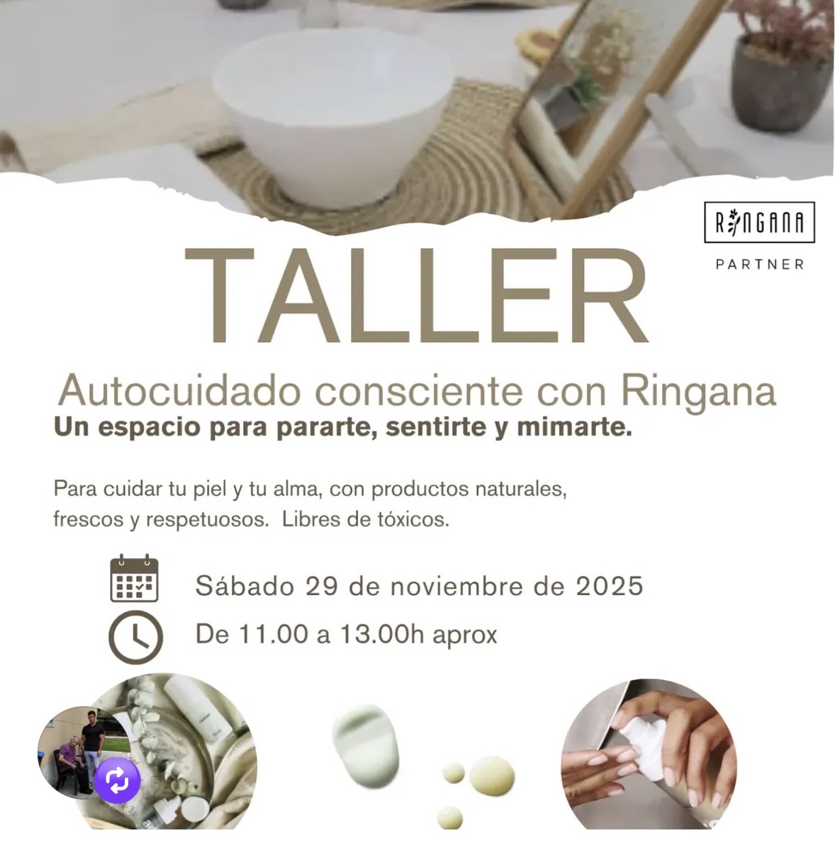 Autocuidado consciente con Ringana